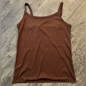 No Boundaries Brown Tank Top